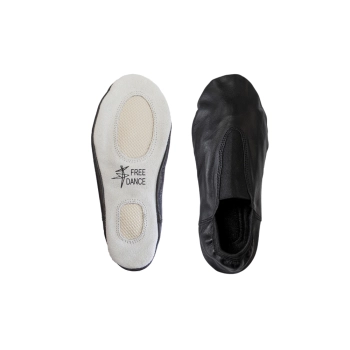 Baletki gimnastyczne skórzane SALTOS - Gigant II z podeszwą antypoślizgową na wymagającą stopę.